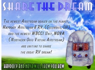 Share The Dream in a Airstream